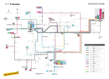 BMTC Vajra route map