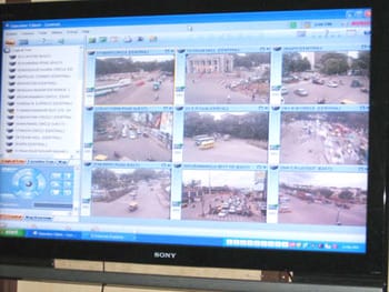 One of the screens with the traffic grid and the list of all the junctions on the left