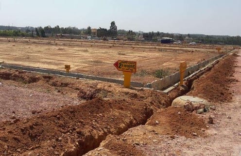 land being bifurcated into plots