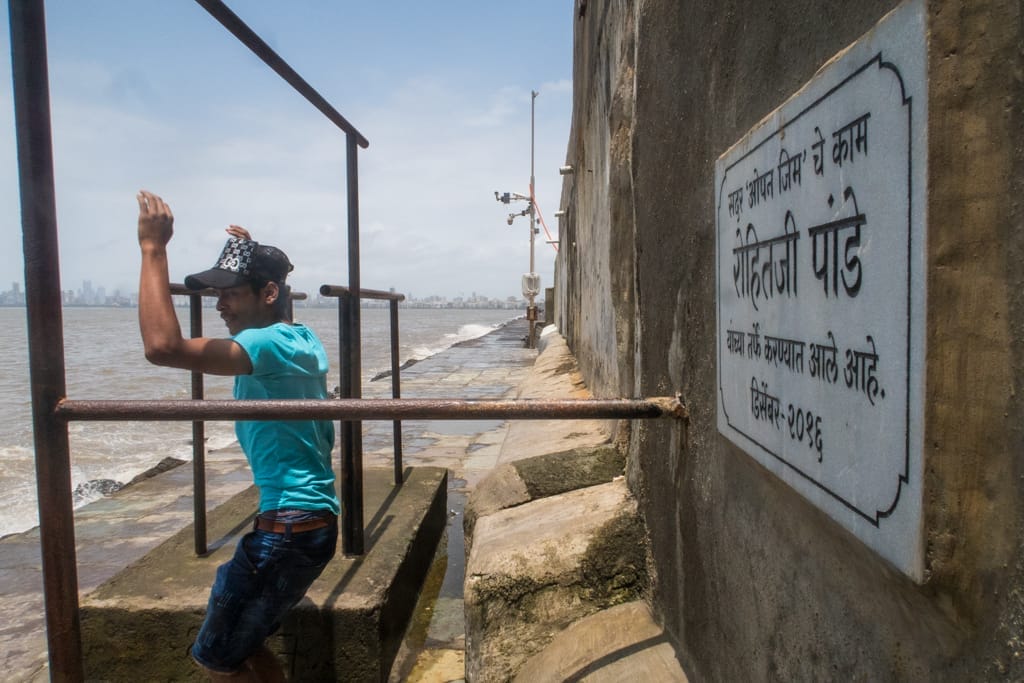 Gym at the beach in Mumbai