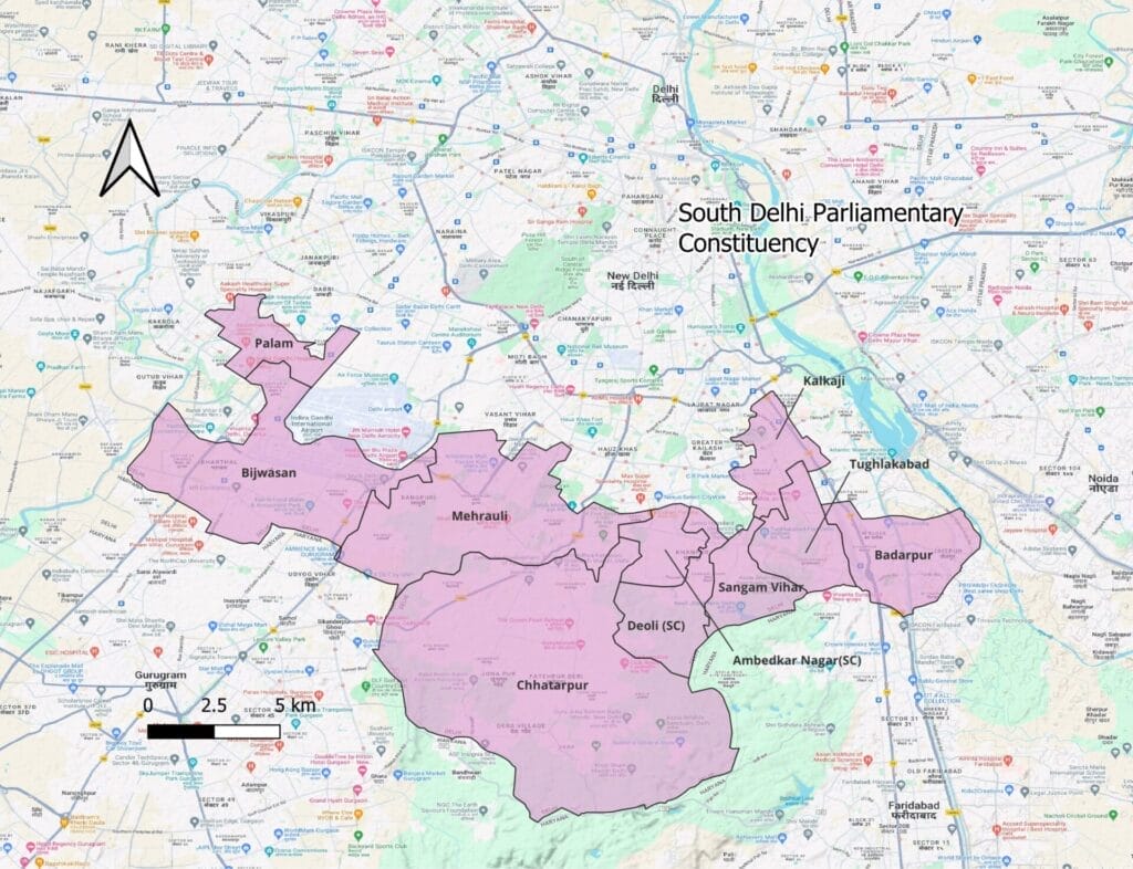 south delhi map