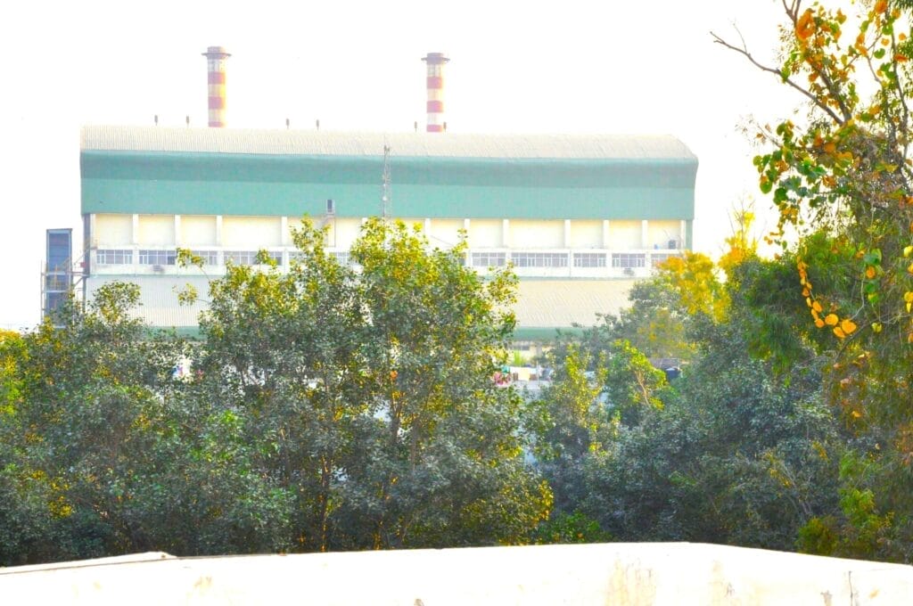 The Okhla waste to energy plant - a shot from a distance