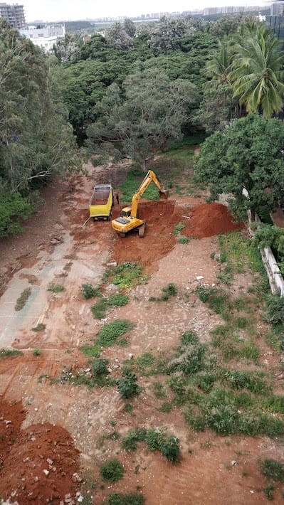 excavations in a converted land