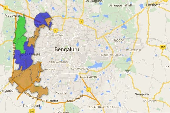 rajarajeshwari nagar bangalore google map