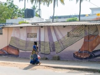 A mural from Malleswaram Hogona campaign for better pedestrian facilities