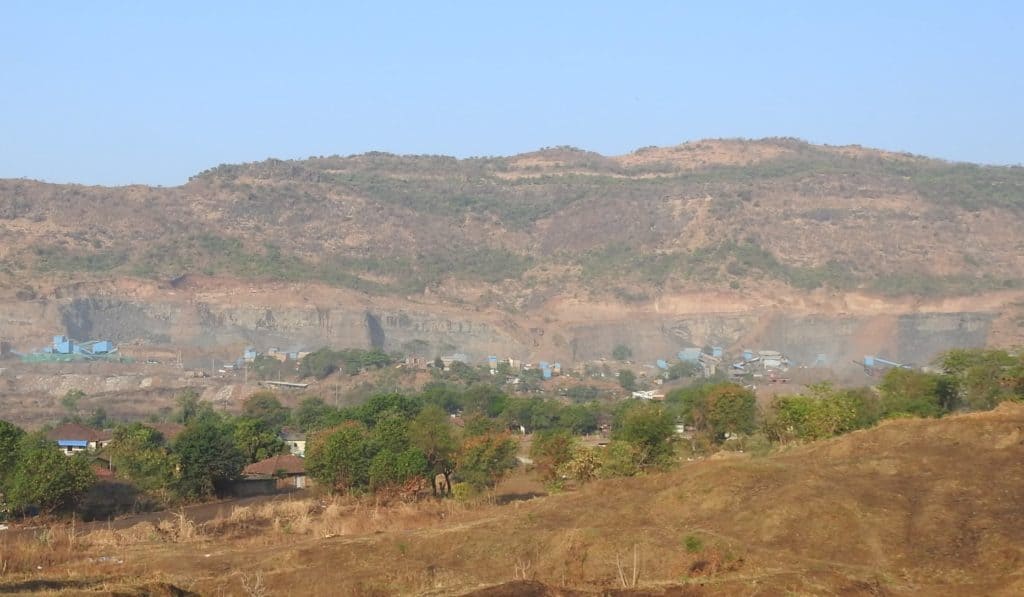 Illegal quarrying in the Kharghar Hills is destroying the habitat