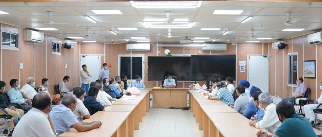 Delhi CM Arvind Kejriwal chairs a meeting