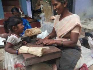 Working woman in Bengaluru slum
