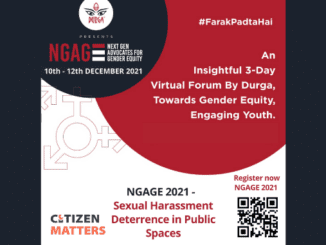 CM and Durga India partner for online forum on Sexual Harassment Deterrence in Public Spaces poster Dec 2021