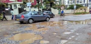Bangalore's potholed roads