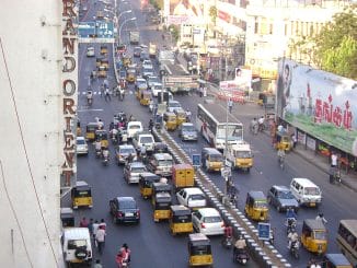 Traffic congestion leading to vehicular emissions in Chennai