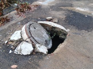 pothole in Perambur