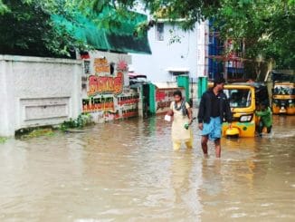 Water stagnation Chennai streets