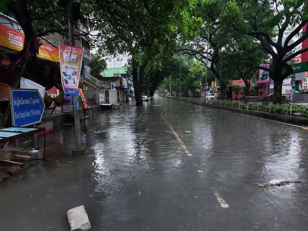 Chennai streets flooding